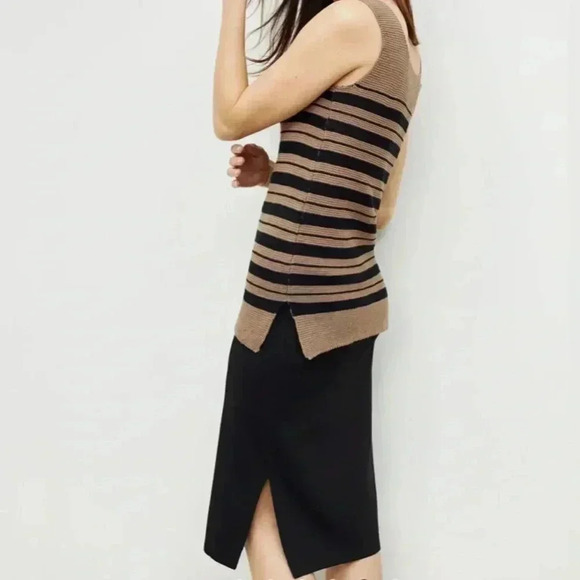 MM Lafleur The Harlem skirt - Jardigan Knit In Black Size X-Small - Picture 5 of 9